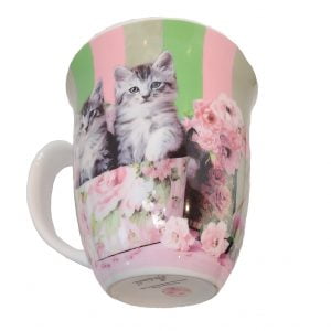 Cat and Bees China Tea Cup